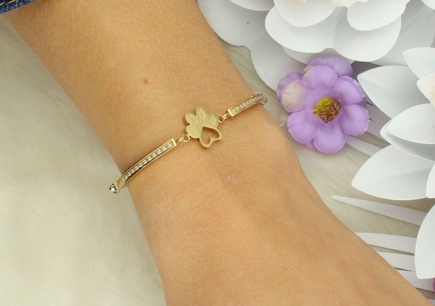 Bransoletka Nomination Italy Milleluci Złota z Odciskiem Łapy – 028018013.jpg